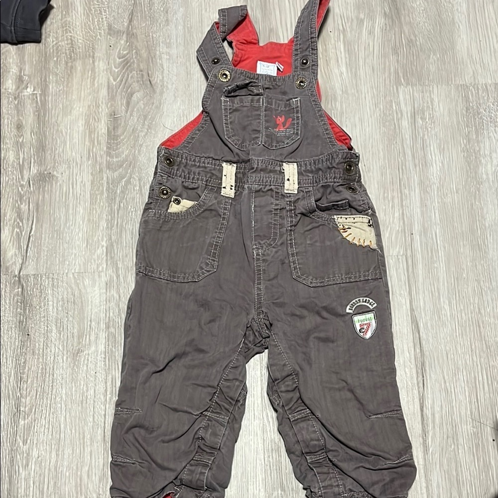 Cadet‎ Rousselle Kids Brown Overalls 18M